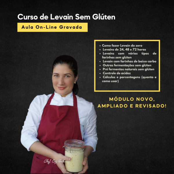 Curso de Levain Sem Glúten e outros Fermentos Naturais Sem Glúten